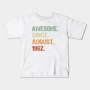 Awesome Since August 1962 Kids T-Shirt